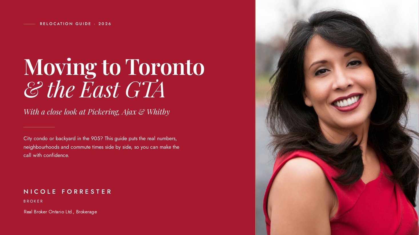 Cover of the guide Moving to Toronto and the East GTA